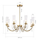 люстра на штанге st luce иллюмиа sl1400.303.08