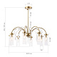 люстра на штанге st luce люминера sl1401.303.08
