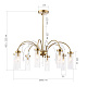 люстра на штанге st luce люминера sl1401.303.10