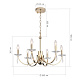 подвесная люстра st luce элеганс sl1405.203.06