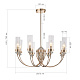 люстра на штанге st luce элегра sl1402.203.08
