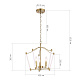 подвесная люстра st luce регалия sl1406.303.03