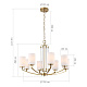 подвесная люстра st luce опал sl1403.303.08