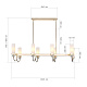 подвесная люстра st luce элегра sl1402.263.08
