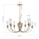 люстра на штанге st luce элегра sl1402.203.10