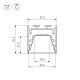 профиль arlight line-3535-tray-3000 black (алюминий) 062196