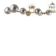 потолочная люстра freya bubbles fr5162pl-07g