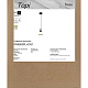 подвесной светильник freya topi fr5503pl-01b1
