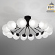 потолочная люстра eurosvet vinter 201057 led черный a072623