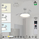 люстра-вентилятор mantra glass fan 9525