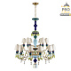 подвесная люстра loft it grace 10203/12+6 green