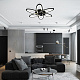 потолочная люстра natali kovaltseva high-tech led lamps 82008 black