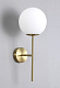 бра crystal lux feliz ap1 bronze/white