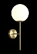 бра crystal lux feliz ap1 bronze/white