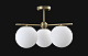 люстра на штанге crystal lux feliz sp-pl3 bronze/white