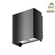 уличный настенный светильник maytoni shell o570wl-l20b3k