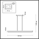 подвесной светильник odeon light beveren 6683/38l