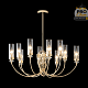 люстра на штанге crystal lux secret sp10 gold