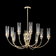 люстра на штанге crystal lux secret sp10 gold