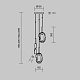 подвесной светильник maytoni shiori mod524pl-l8bsk