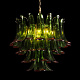 подвесная люстра loft it lilou 10600/600 green red