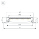 профиль arlight sl-linia40-f-h9-2000 anod (алюминий) 063906