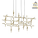 подвесная люстра delight collection molecular md18001067-30a black/gold