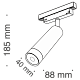 трековый светильник maytoni track lamps tr019-2-7w3k-b