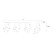 спот arte lamp mizar a1311pl-4wh