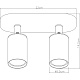спот arte lamp aquarius a3226pl-2bk