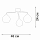 потолочная люстра vitaluce v3096-9/3pl