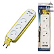 удлинитель uniel s-ct3-1,8uc white/green ul-00011138