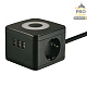 удлинитель uniel s-gcd2-1,5sbu black ul-00011250