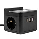 удлинитель uniel s-gcd2-1,5sbuh black ul-00011252