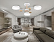 люстра на штанге ambrella light linetech comfort fl4855