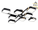 потолочная люстра ambrella light linetech comfort fl4890