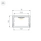 профиль arlight sl-slim15-h10-3000 black (алюминий) 065380
