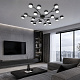 потолочная люстра escada fluxen 120009/18c black es0000034l