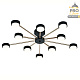 потолочная люстра escada luminix 120008/10r black/gold es0000096