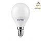 светодиодная лампа voltega ультра стандарт шар 9вт 3000k e14 3156